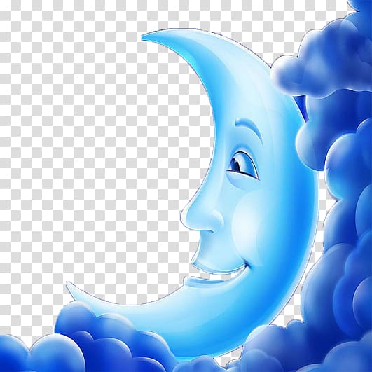 , Blue Clouds Moon Palace transparent background PNG clipart