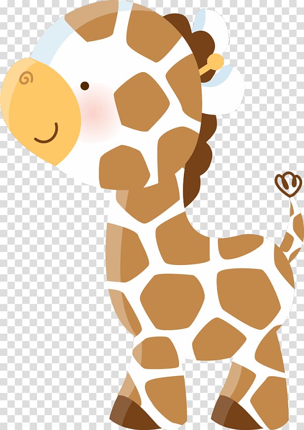 giraffe illustration, Giraffe Baby Jungle Animals Wall decal Safari Infant, watercolor animals transparent background PNG clipart