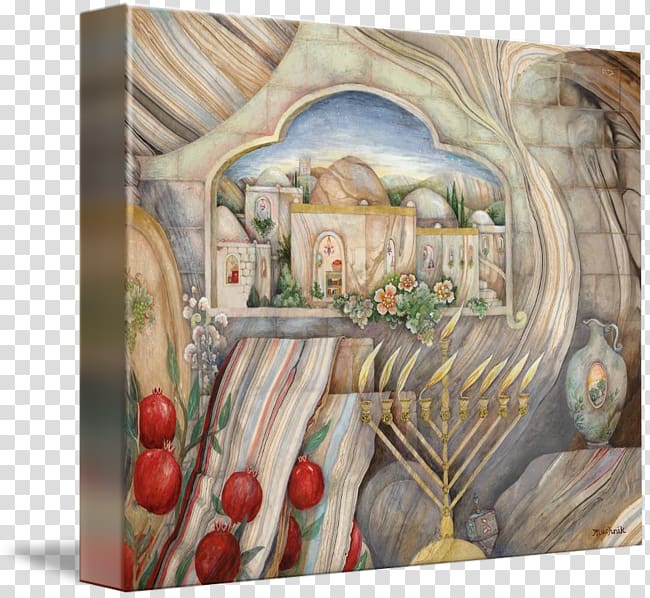 Still life Gallery wrap Canvas Art Hanukkah, Chanukah Iv transparent background PNG clipart