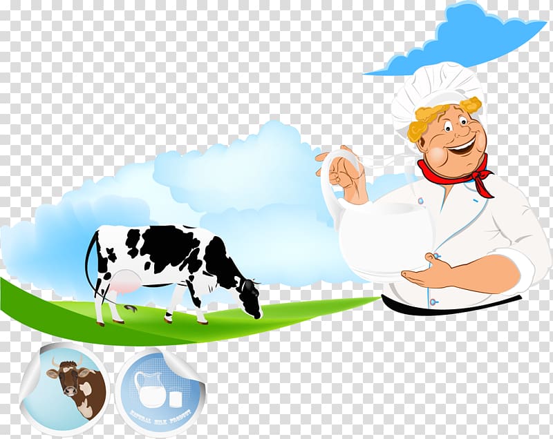 black and white cow illustration, Milk Cattle Agriculture Live, pasture transparent background PNG clipart