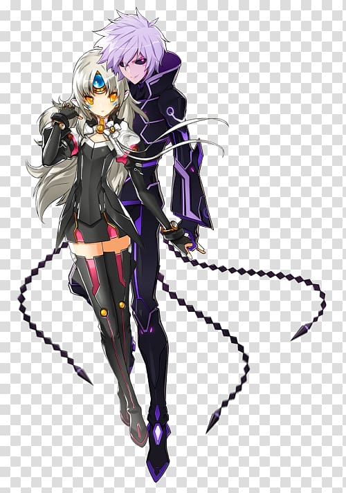 Elsword Mangaka Anime couple Love, Anime transparent background PNG clipart