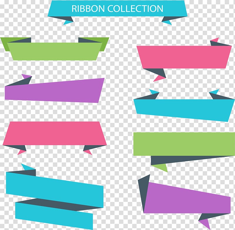 Paper Ribbon , Rotate color ribbon transparent background PNG clipart