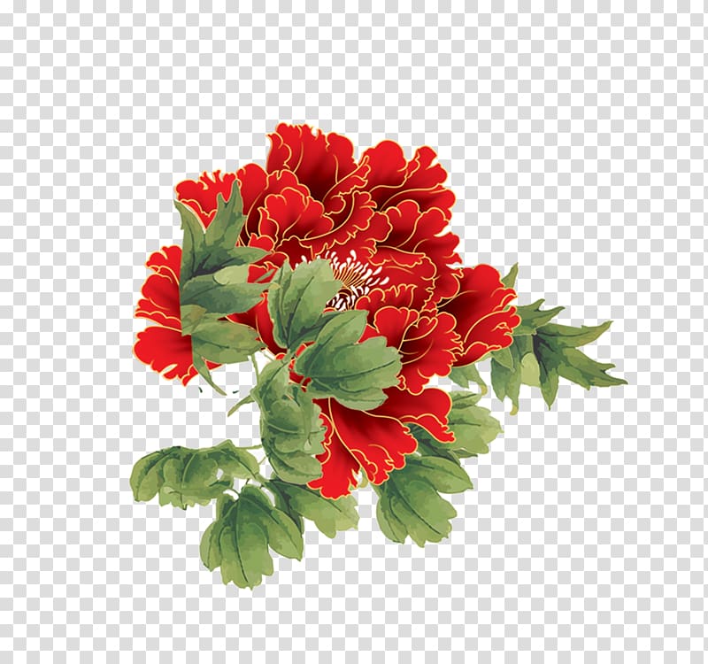Peony, Red Peony transparent background PNG clipart