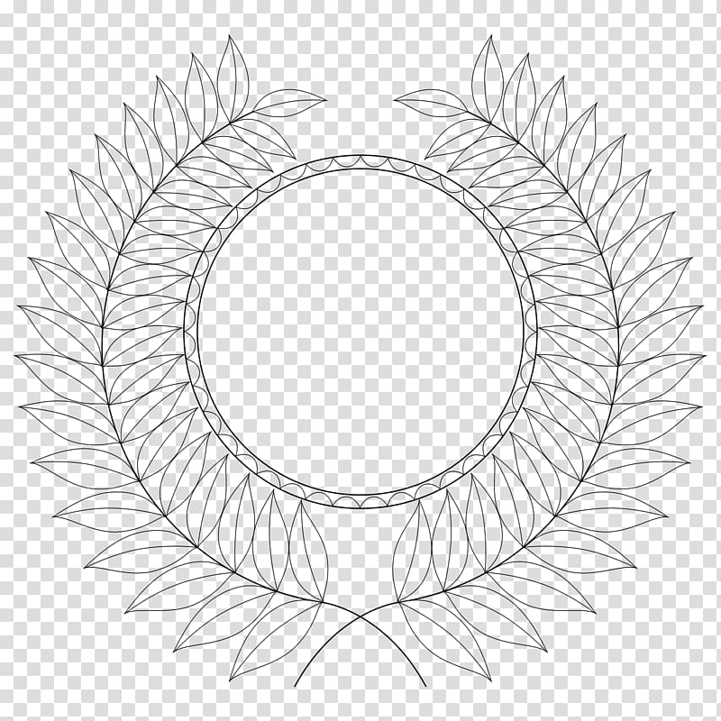 Olympic Games Coloring book Laurel wreath Medal, medal transparent background PNG clipart