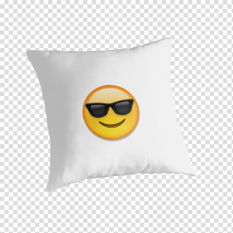 Throw Pillows Glasses Cushion Visual perception Book, sunglasses emoji transparent background PNG clipart