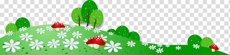 green meadow mushrooms transparent background PNG clipart