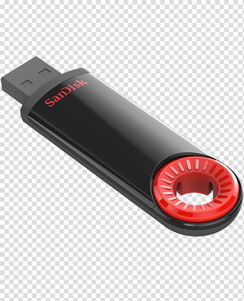 USB Flash Drives Sandisk Cruzer Dial USB Flash Drive SDCZ57 Computer data storage, USB transparent background PNG clipart