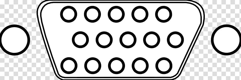 VGA connector Electrical connector Parallel port D-subminiature , Pin transparent background PNG clipart