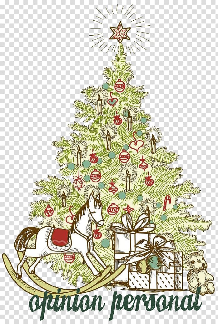 Christmas tree Christmas card Kerstkrans, christmas transparent background PNG clipart