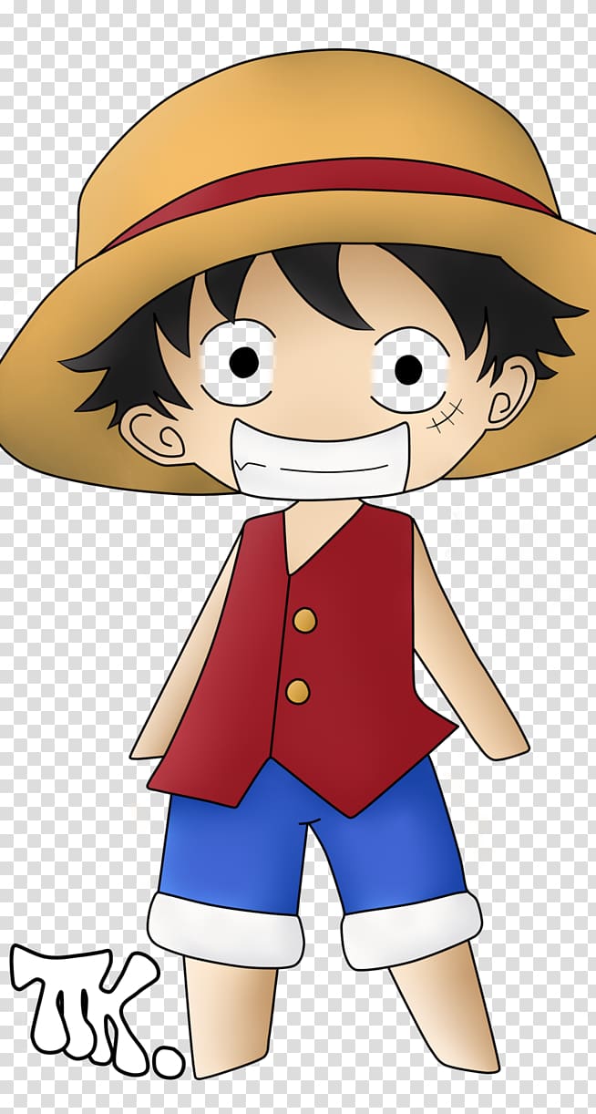 Monkey D. Luffy Art Chibi Drawing, LUFFY transparent background PNG clipart