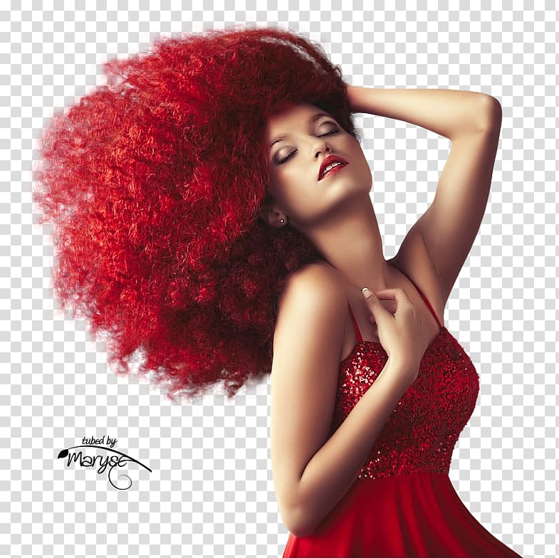 Maryse Ouellet Red hair Hair coloring, portrait femme transparent background PNG clipart
