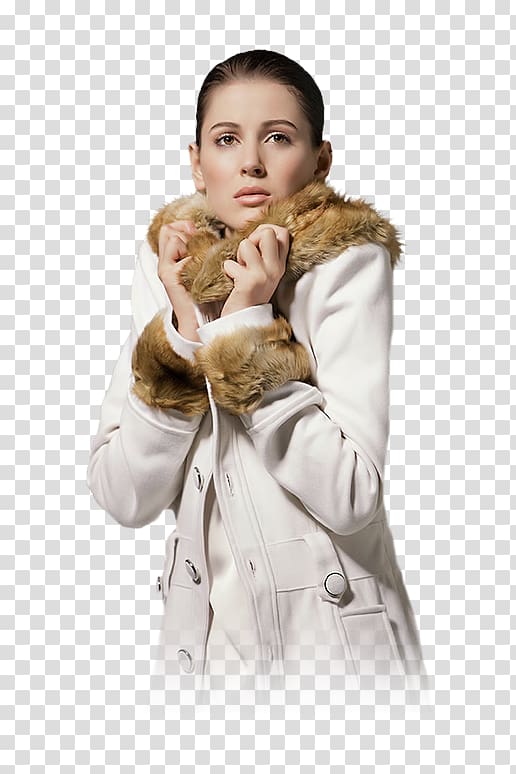 Fur clothing Woman Winter Centerblog, woman transparent background PNG clipart