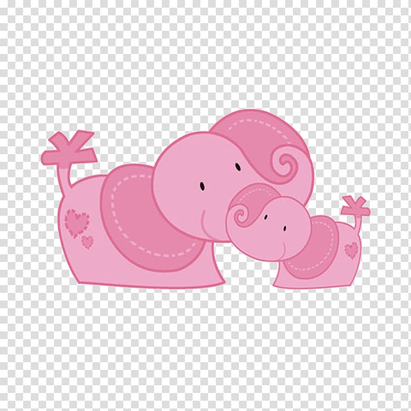 Cartoon Elephant Illustration, Cartoon baby elephant transparent background PNG clipart