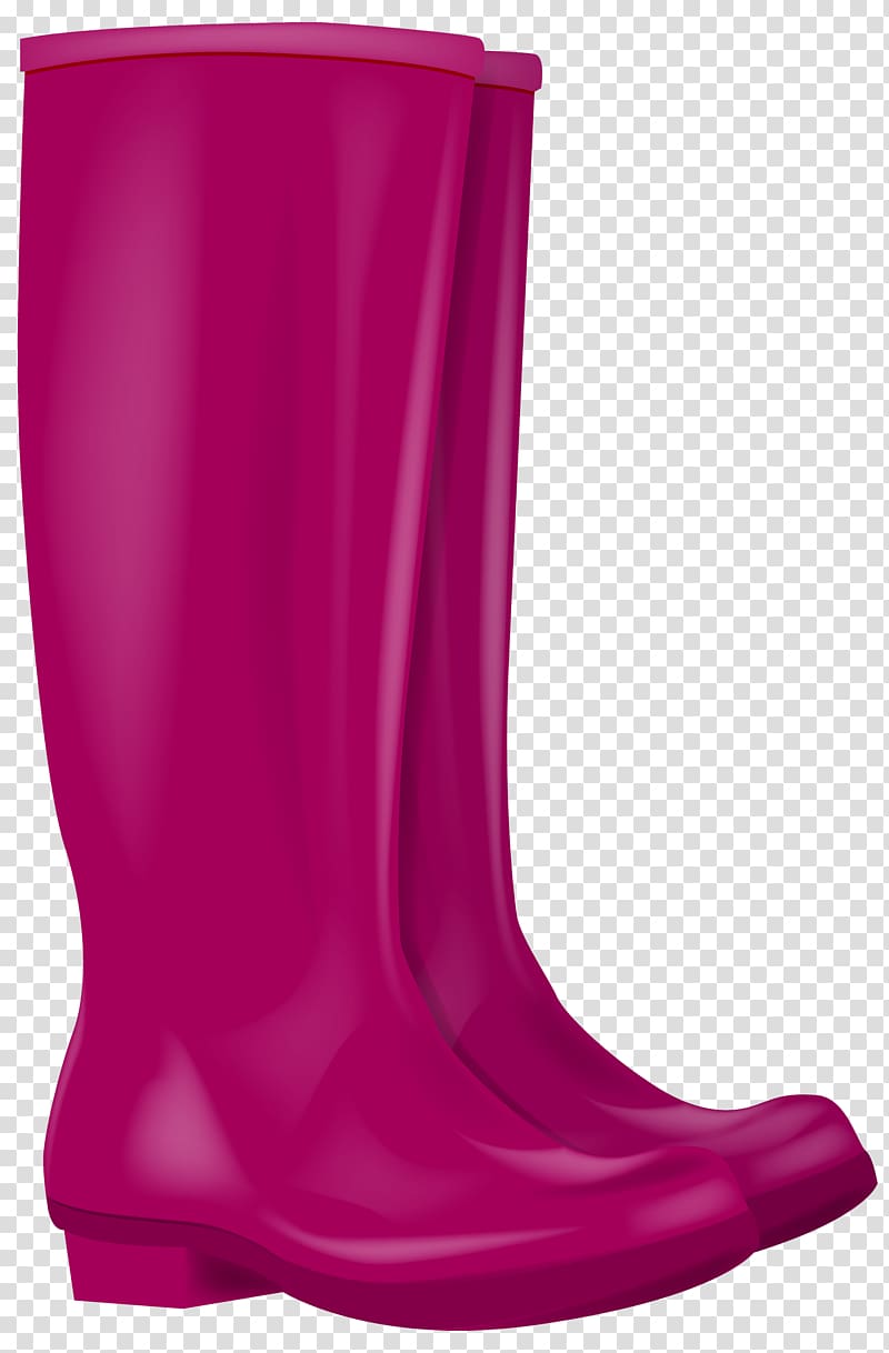 Wellington boot Pink Footwear, boots transparent background PNG clipart