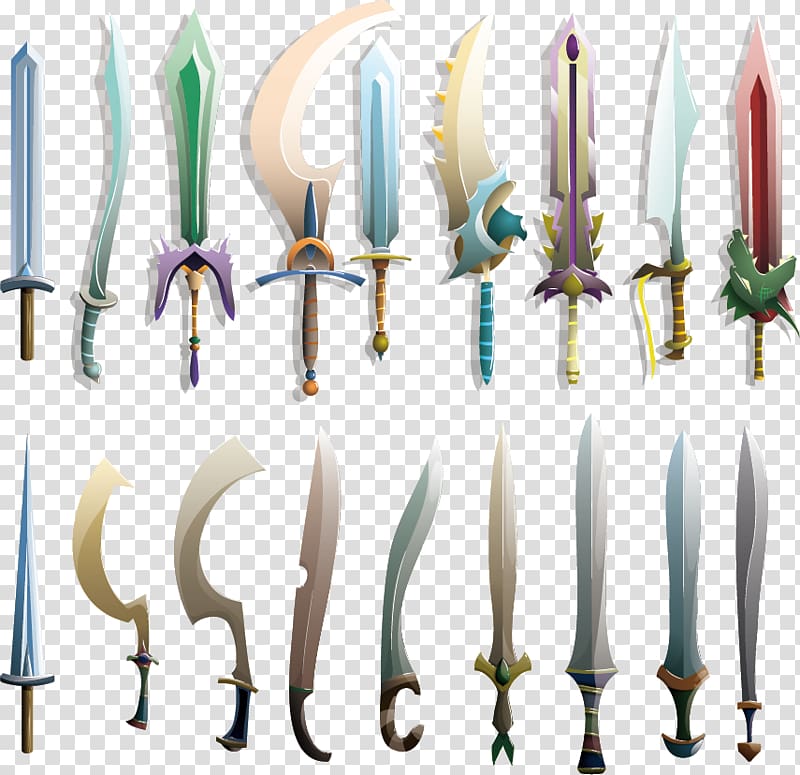 Sword Weapon, Game Design elements transparent background PNG clipart