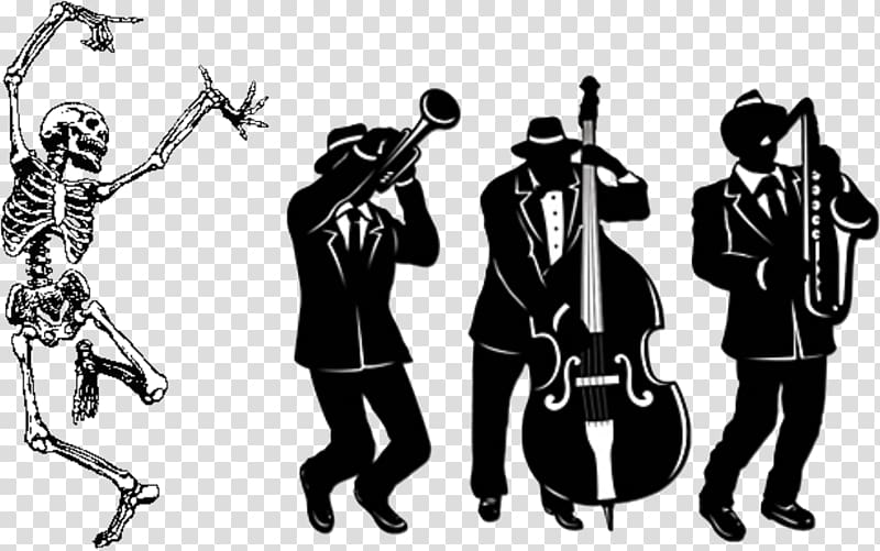 Jazz trio Silhouette Musician , trombone transparent background PNG clipart