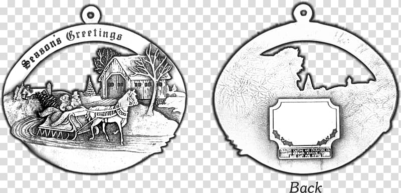 Santa Claus Medal Christmas ornament Covered bridge, santa claus transparent background PNG clipart