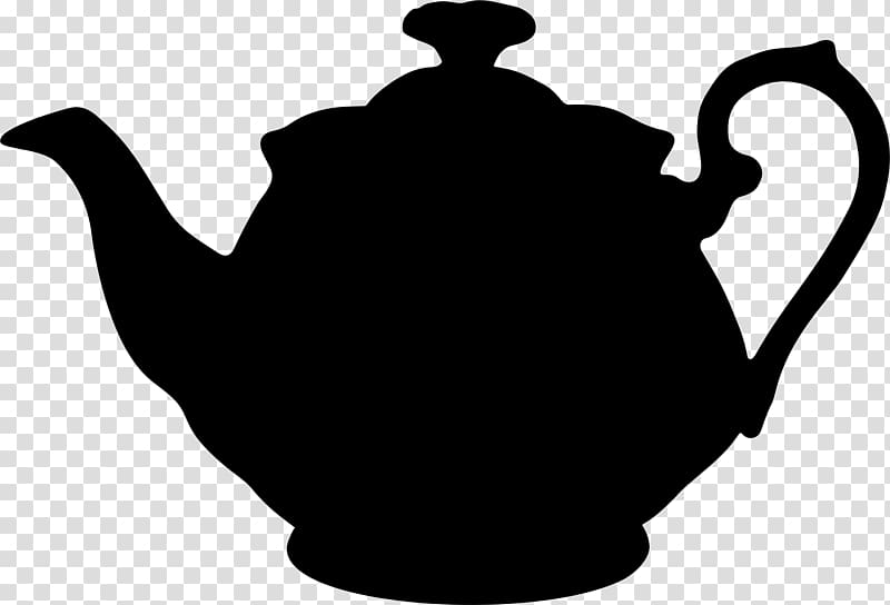 teapot illustration, Teapot Silhouette Drink, teapot transparent background PNG clipart