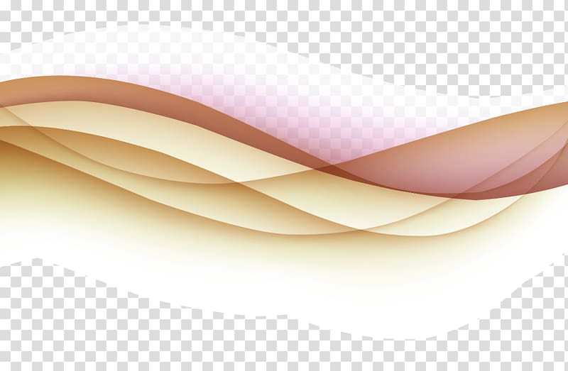 Dynamic fashion curve lines background material, 3D waves transparent background PNG clipart
