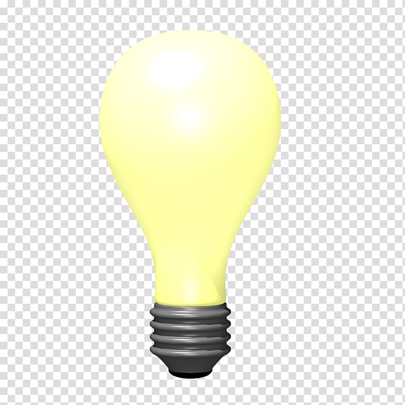 Light Yellow Energy, bulb transparent background PNG clipart