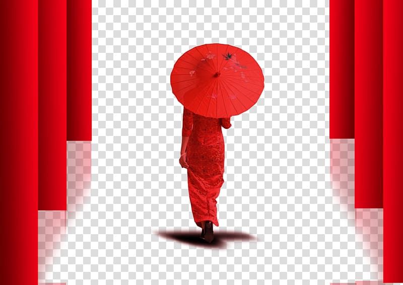 Text Red Organ Illustration, Curtain umbrella transparent background PNG clipart