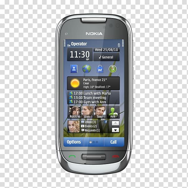 Nokia C7-00 Nokia C5-00 Nokia C3-00 Nokia phone series Nokia C3 Touch and Type, smartphone transparent background PNG clipart