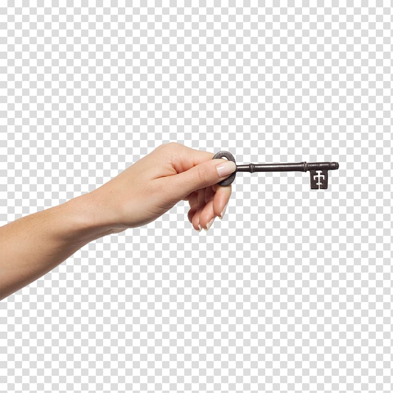Upper limb Key Hand Finger, Hand holding keys transparent background PNG clipart