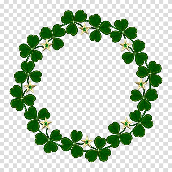 Ireland Saint Patricks Day Shamrock, Clover rosette transparent background PNG clipart