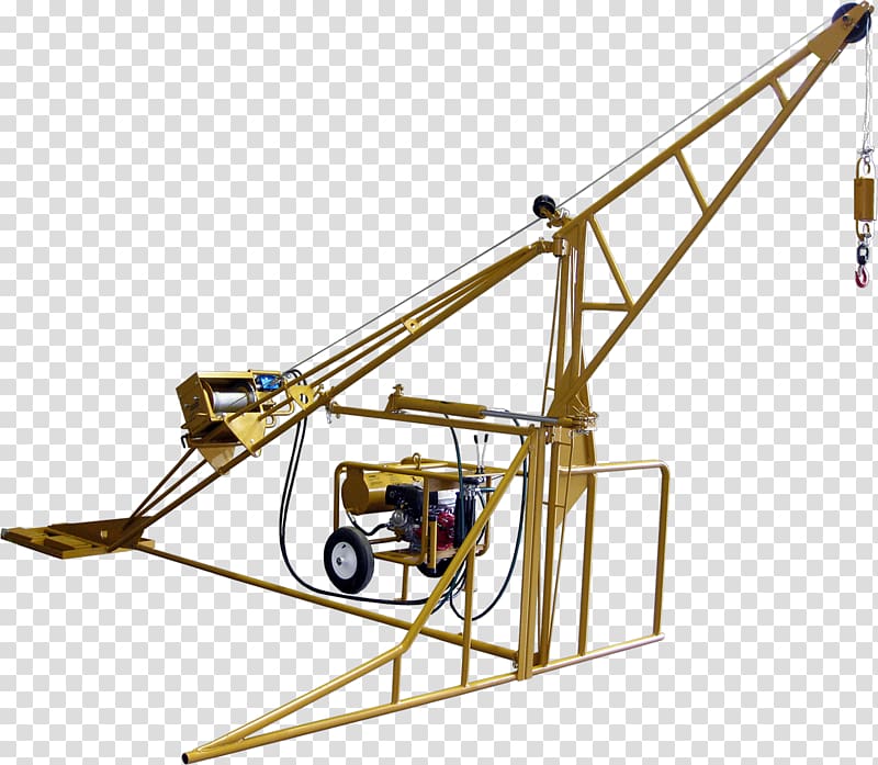 Hoist Machine Roof Crane Elevator, hoisting transparent background PNG clipart