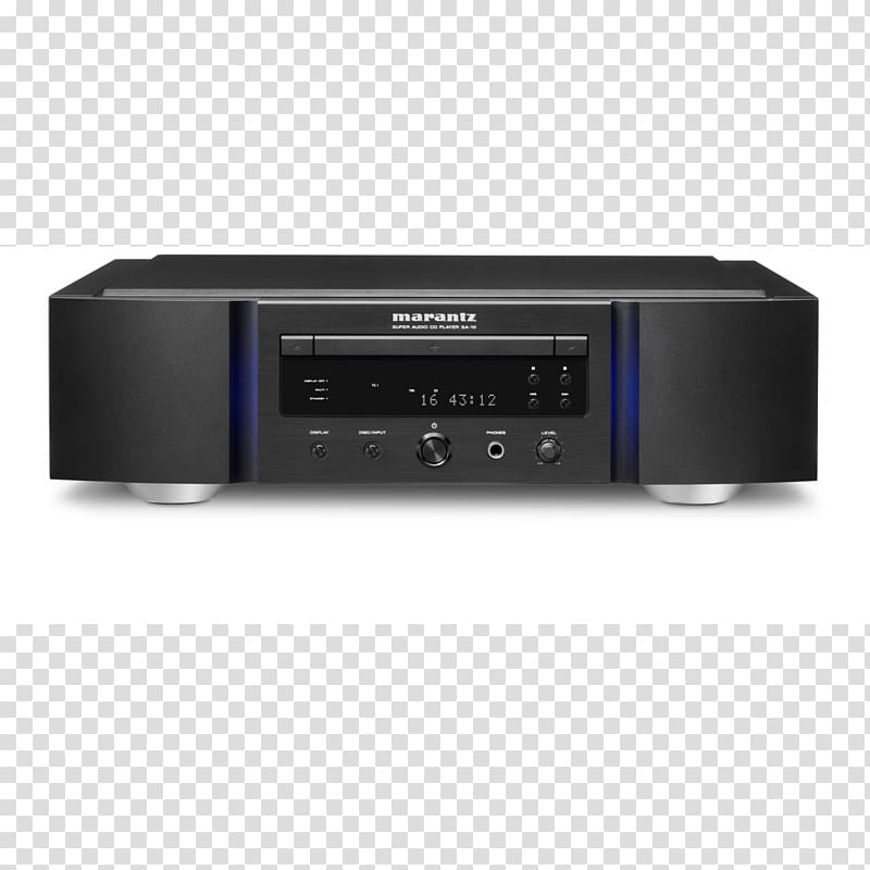 CD player Super Audio CD Compact disc Marantz Electronics, front stereo display transparent background PNG clipart
