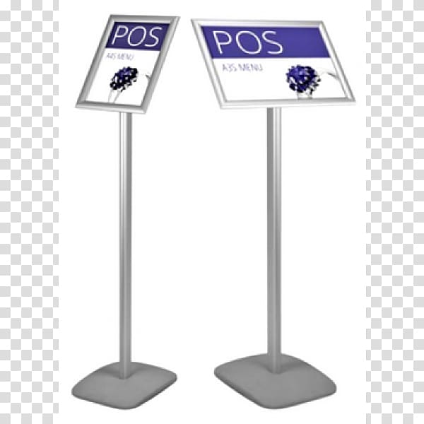 Display stand Point of sale display Product Information Merchandising, poster Stand transparent background PNG clipart