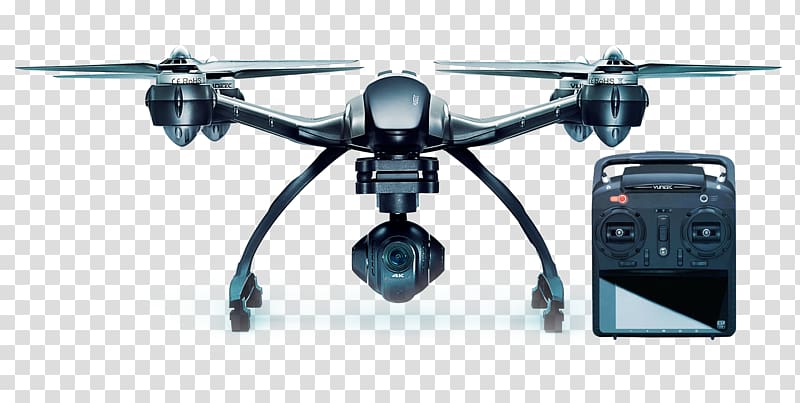 Yuneec International Typhoon H Unmanned aerial vehicle 4K resolution Quadcopter, Drones transparent background PNG clipart