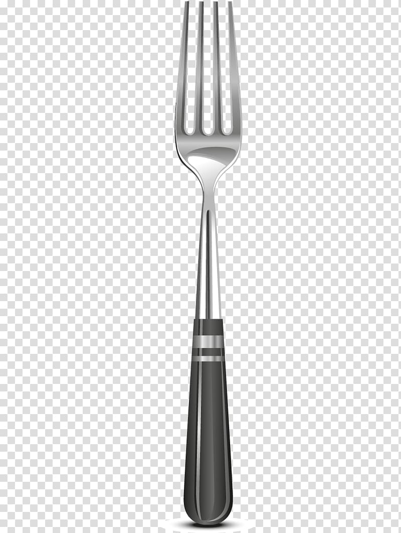 black and gray fork illustration, Fork Knife Spoon Stainless steel, Fork transparent background PNG clipart