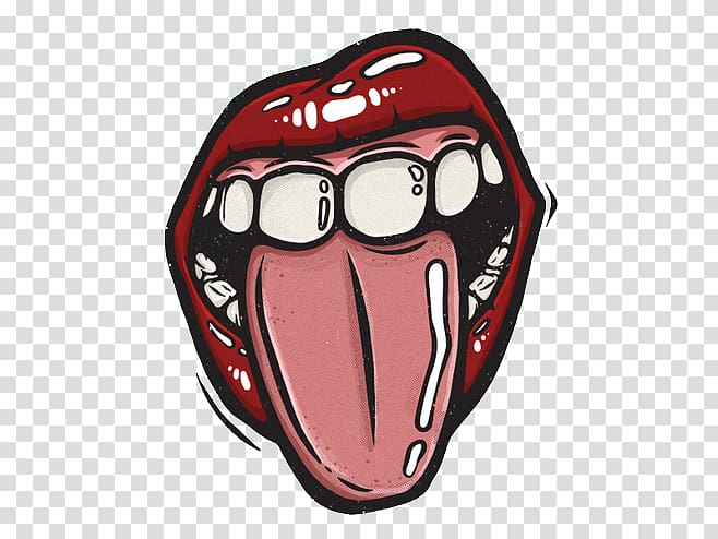 Tongue Street art Illustration, Tongue transparent background PNG clipart