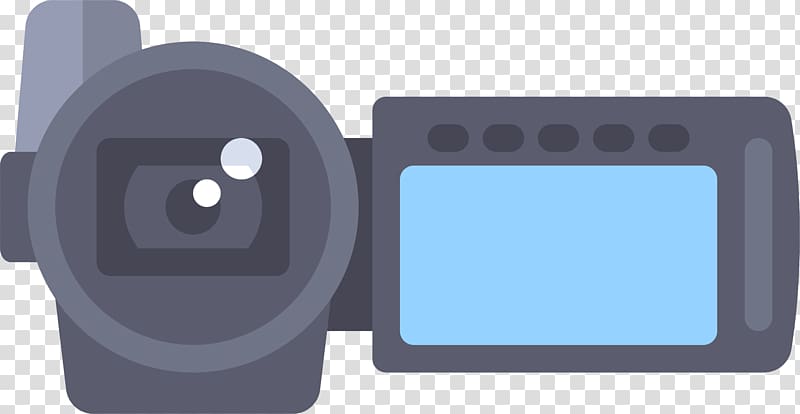 Digital video Electronics Camcorder Video camera Icon, Cartoon digital camera transparent background PNG clipart