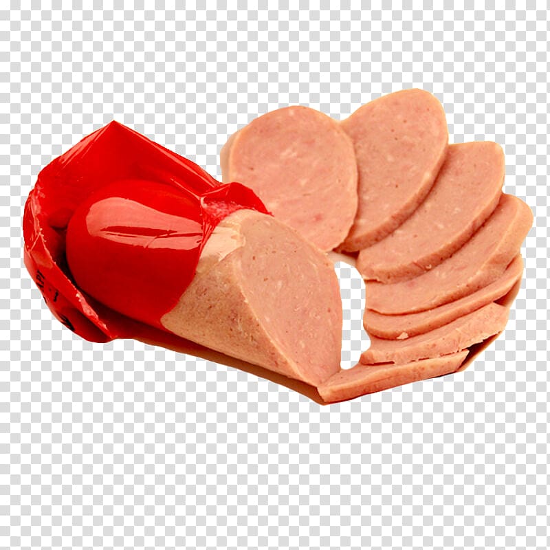 Sausage Ham Mortadella Mettwurst Liverwurst, Sliced ​​Ham transparent background PNG clipart