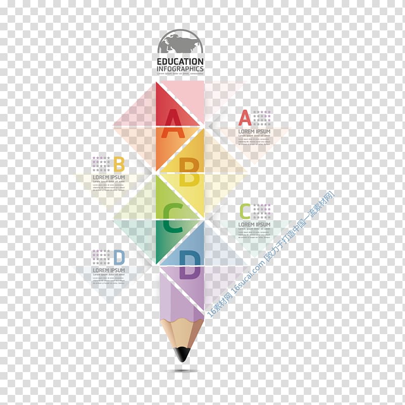 Infographic Pencil Graphic design, Creative Creative pen ppt transparent background PNG clipart