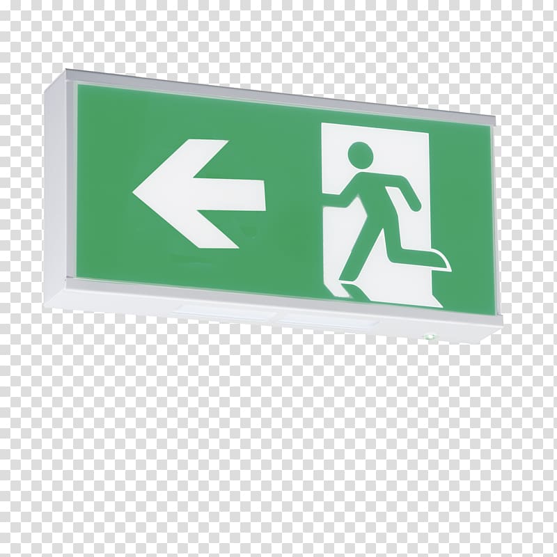 Exit sign Emergency exit Emergency Lighting Light-emitting diode, light transparent background PNG clipart