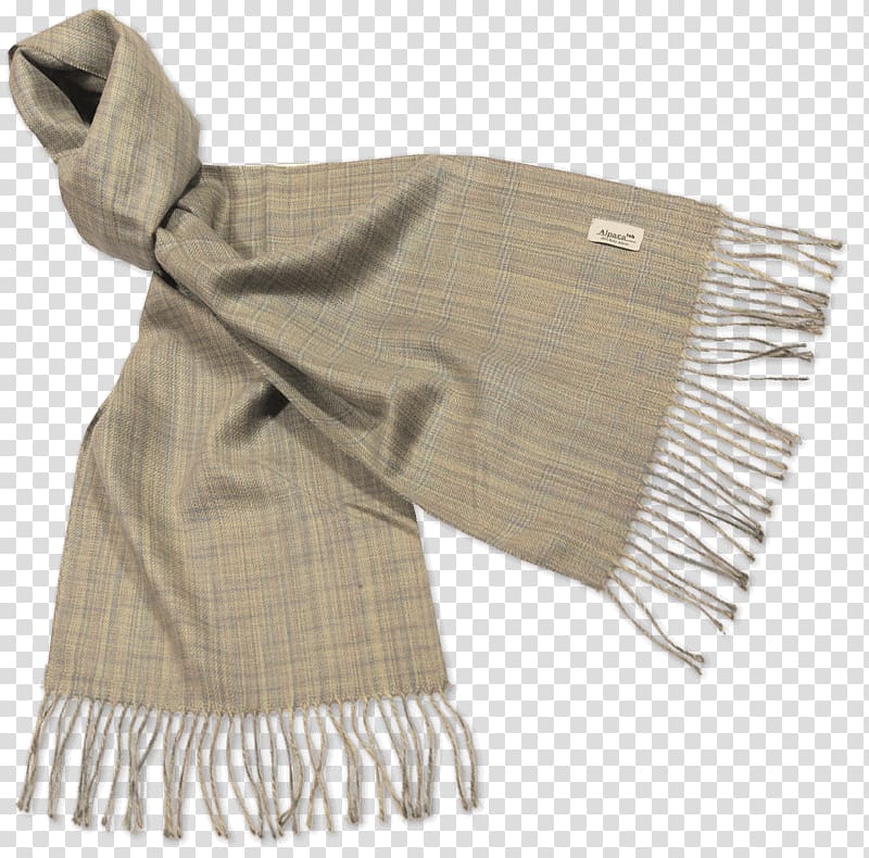 Alpaca Scarf Wool Beige Color, with scarves baby transparent background PNG clipart