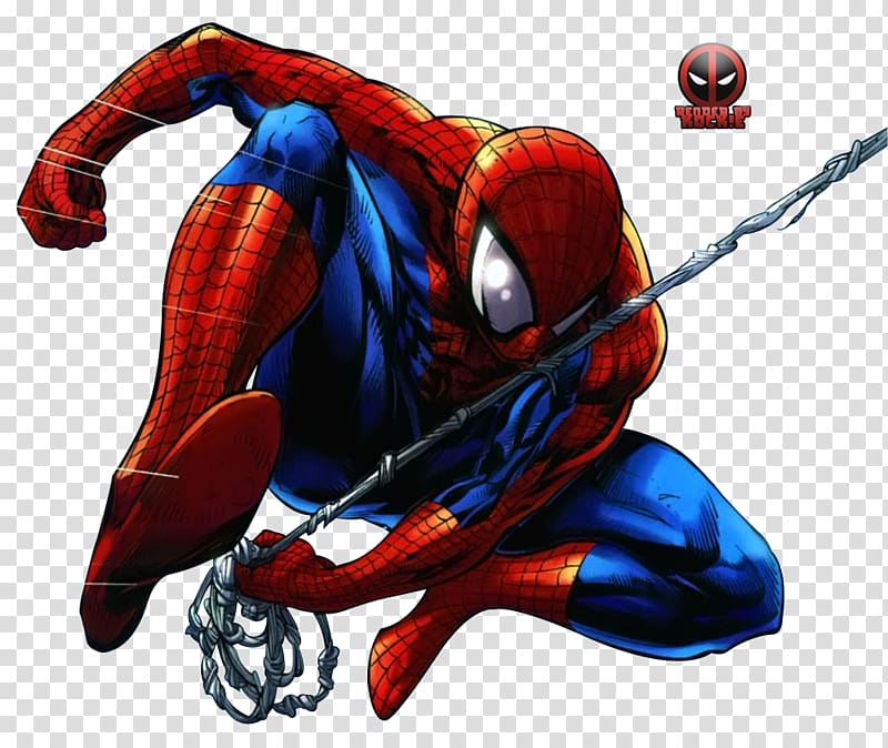 Spider-Man Venom Deadpool Comic book Marvel Comics, spiderman transparent background PNG clipart