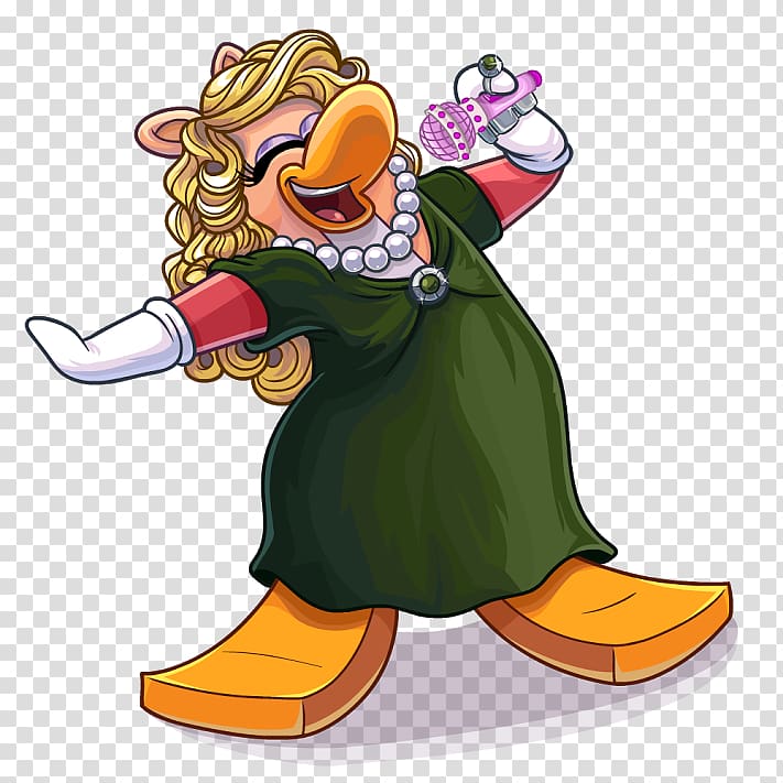 Miss Piggy Singing The Muppets , singing transparent background PNG clipart
