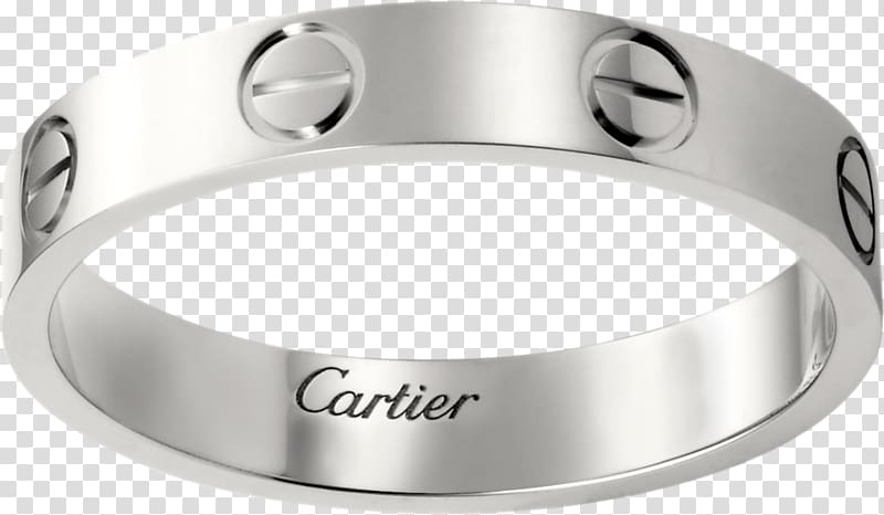Wedding ring Cartier Engagement ring, platinum ring transparent background PNG clipart