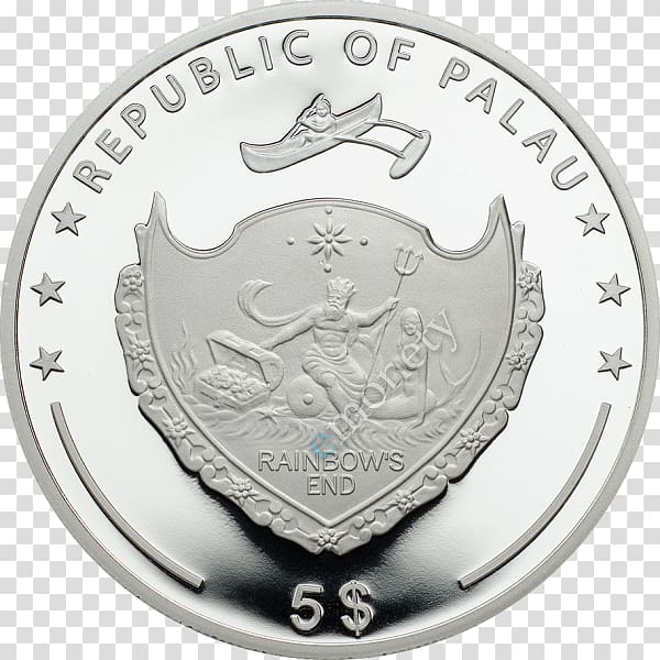 Palau Silver coin Proof coinage, coin transparent background PNG clipart