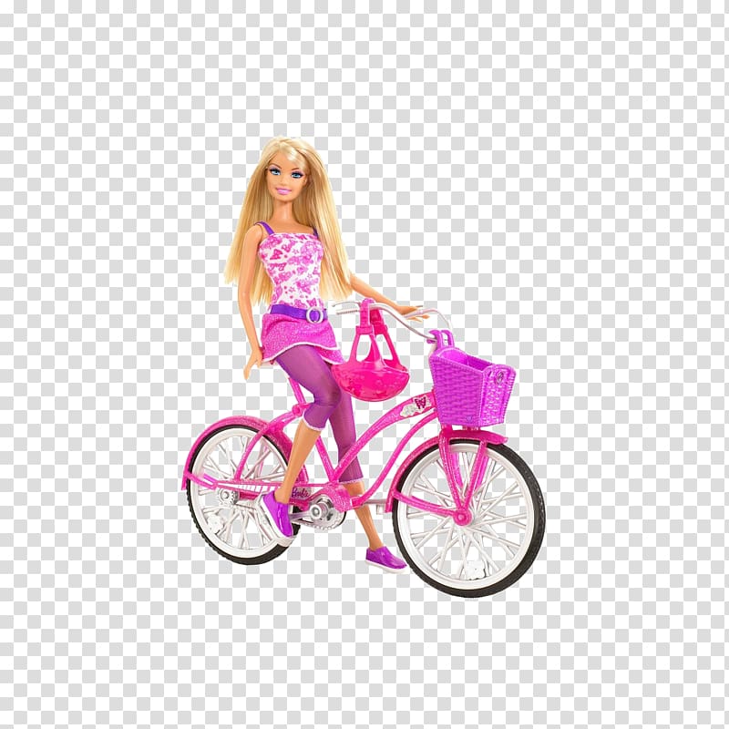 Barbie Doll Bicycle Toy Cycling, barbie transparent background PNG clipart