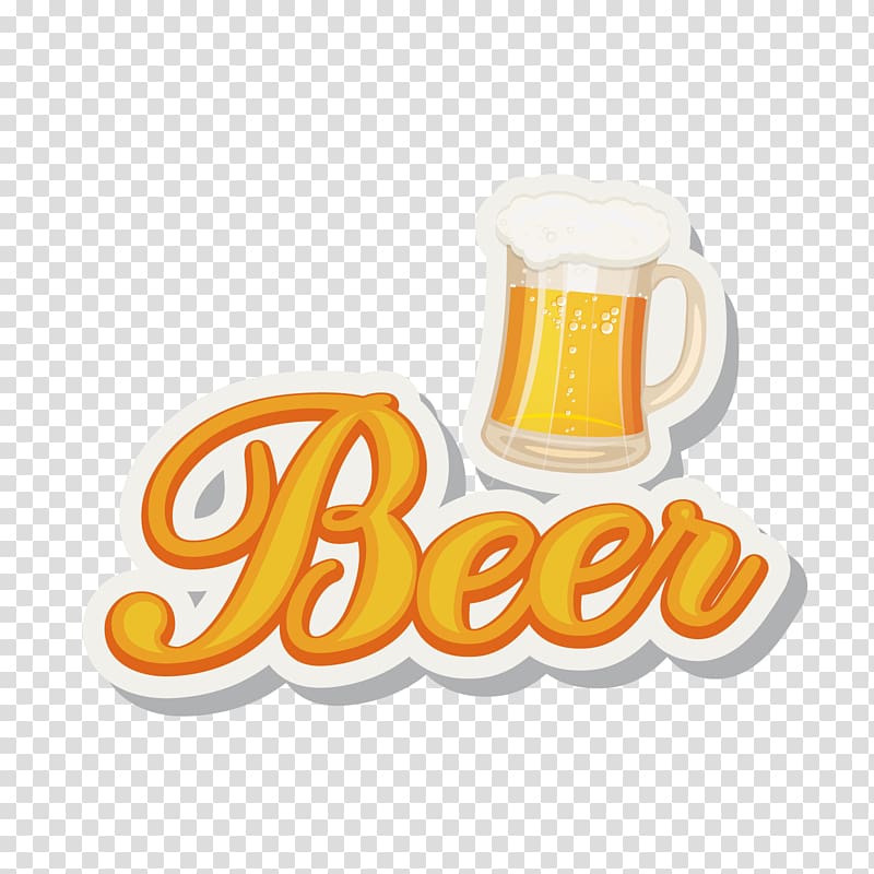 Beer Euclidean Computer file, Yellow Beer Word Word transparent background PNG clipart