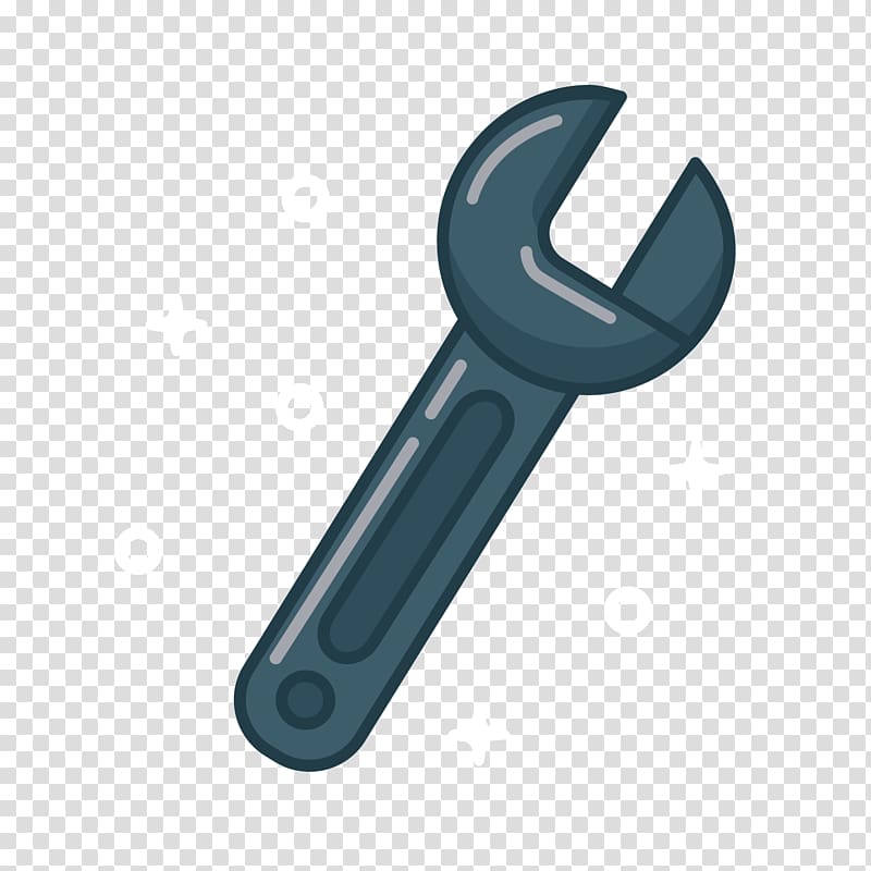 Euclidean Wrench Icon, Gray spanner transparent background PNG clipart
