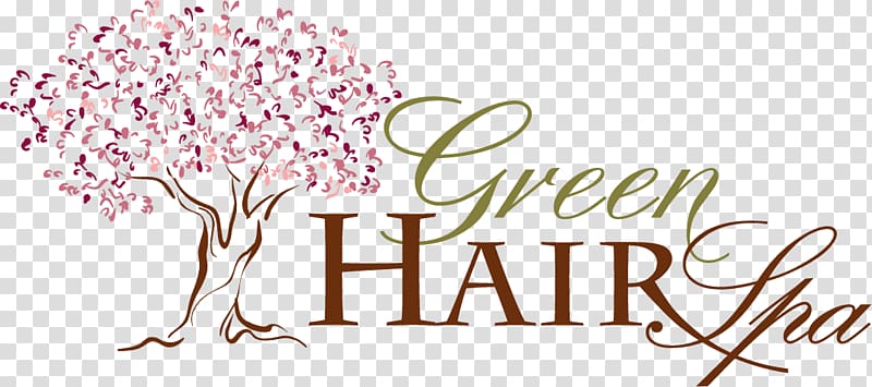 The Green Hair Spa Beauty Parlour, spalogo material transparent background PNG clipart
