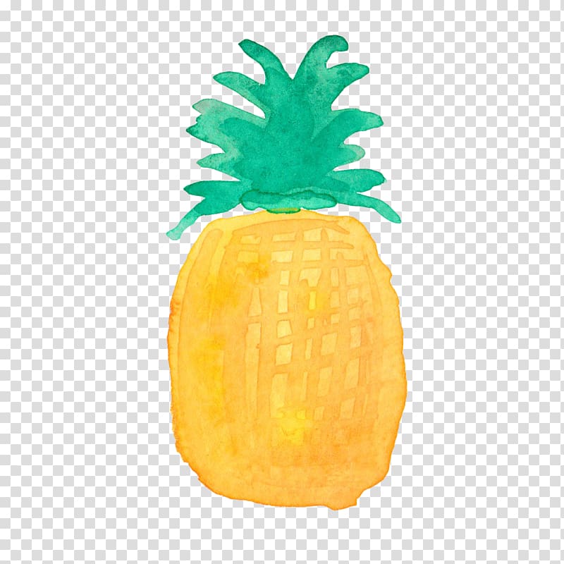 Pineapple Drawing Watercolor painting, pineapple transparent background PNG clipart