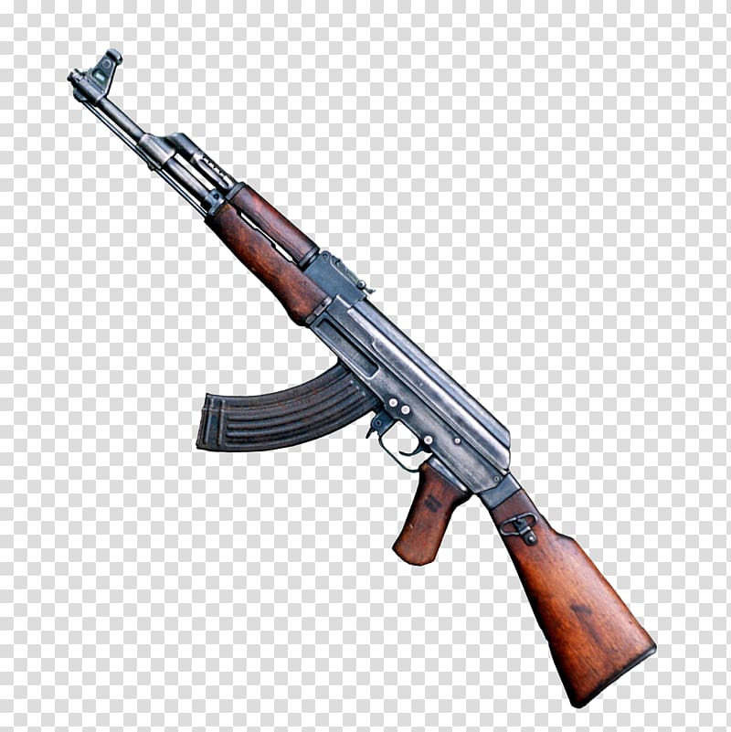 black and brown AK-47, AK-47 Firearm, ak47 rifles transparent background PNG clipart