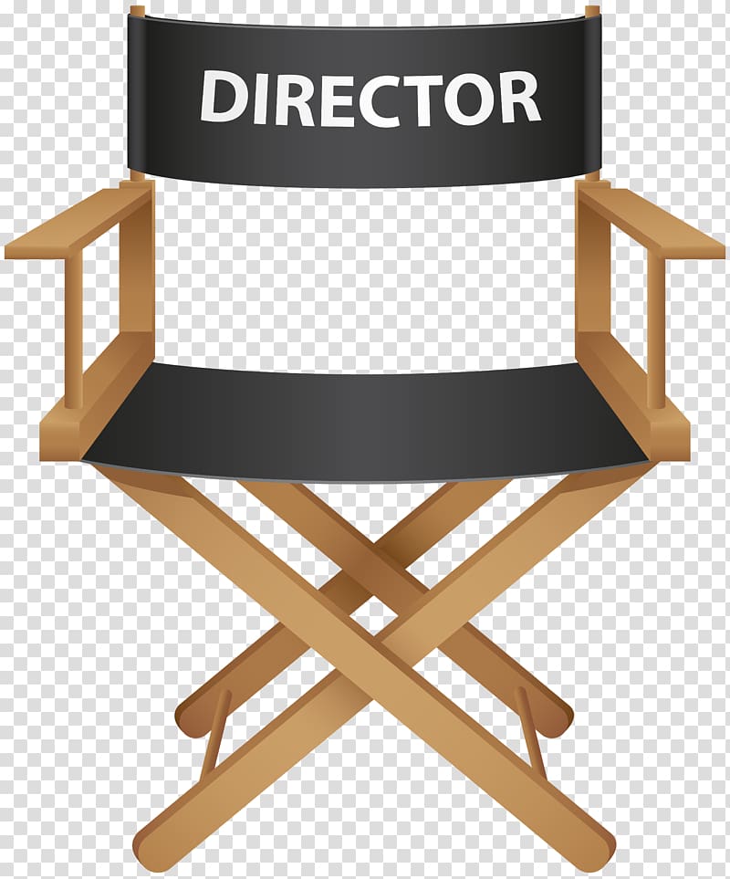 Director\'s chair Film director , clip transparent background PNG clipart
